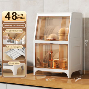 UV Disinfection Kitchen Dish drain rack Dish Chopsticks Storage Box cabinet Cupboard Plate Organizer Multifunctional Dust Proof 高档沥水碗柜