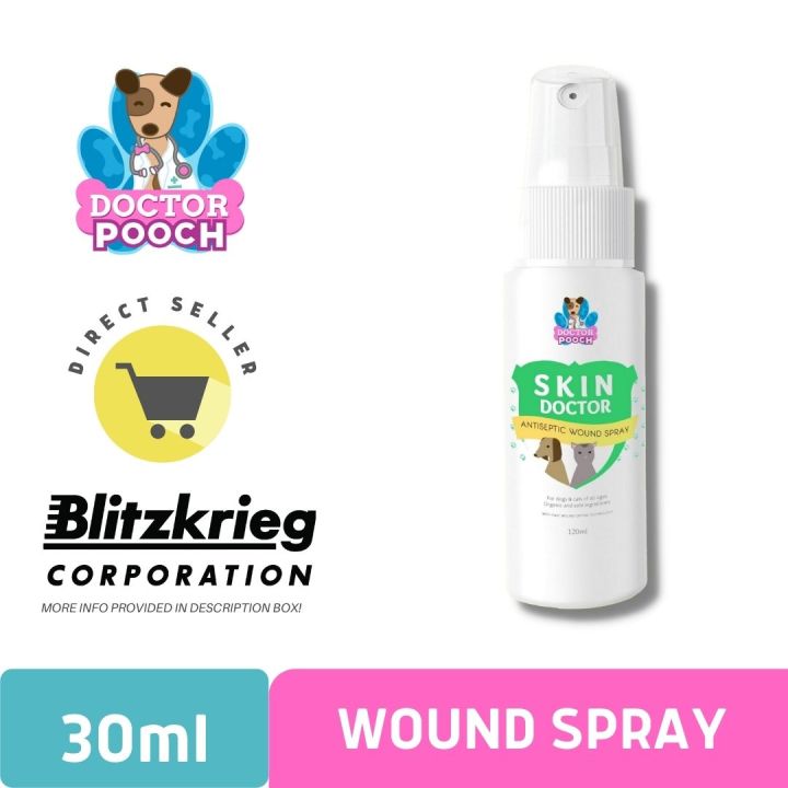 Doctor Pooch Skin Doctor - Antiseptic Wound Spray 30ML [BUY 11 GET 1 ...