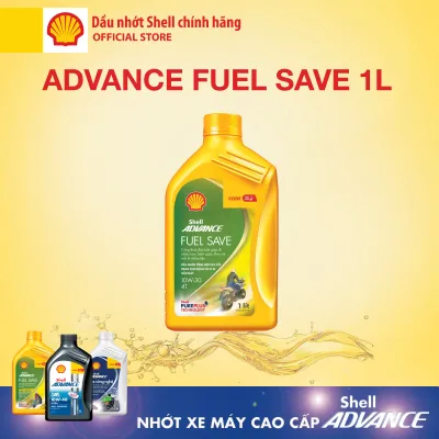 [Xe số 1L] Dầu nhớt 4T Shell Advance FUEL SAVE Tiết kiệm xăng 10W30 SN 1L