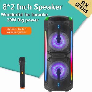 V2S Partybox 8245 Bluetooth Speaker Deep Bass With RGB Light HiFi Sound Speaker With Wireless Mic
