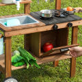 Wooden Outdoor Mud Kitchen Outdoor Play Kitchen Set Children's Outdoor Toy Kitchen Set Outdoor Nature Play Kitchen. 
