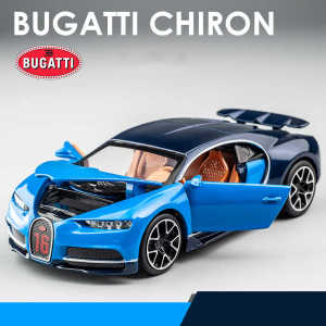1:32 Bugatti Chiron รถโลหะผสม ของเล่นเด็ก รถของเล่น