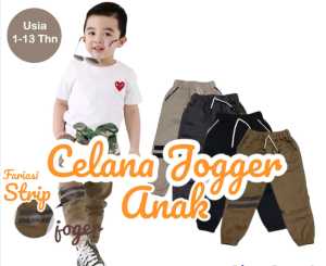 GROSIR celana panjang anak laki laki jogger chino bahan katun stretch usis 1-9 tahun