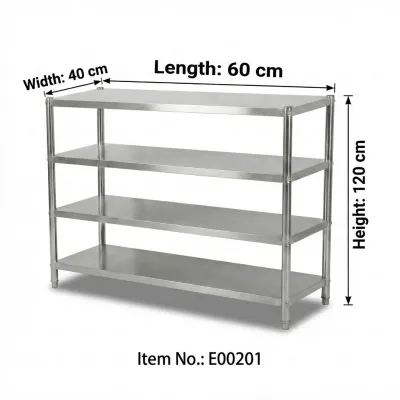 Stainless Shelf Steel Heavy Duty Multilayer Racks Household Kitchen Shelves Pots Organizing Shelves Microwave Oven Storage Rack Laundry Shelf