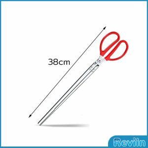 R.E. คีมจับสัตว์น้ำ หรือคีบปิ้งย่าง คีมสแตนเลส ขนาด 38cm/52cm/68cm ใช้งานง่าย ป้องกันการลื่น Long-handled Clip