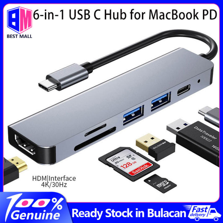 Type-C to HDMI HUB USB /TF Card Reader USB3.0*3 Laptop Converter