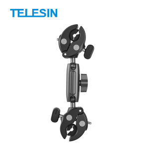 TELESIN Motorcycle Bicycle Camera Holder Selfie Stick Mount for Insta360 X4 GoPro Hero 13 12 11 10 9 8 DJI OSMO Action 5 4 3 Action Camera Accessories