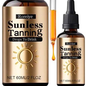 Tanning Drops To Drink - Drinkable Tanning Drops - Drink Your Tan Sunless for body - 60ml (1 Bottle)