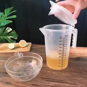 Measuring Cup Clear Plastic Pitcher Liquid Measure Jug Cup Container