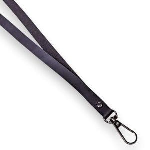 Lanyard Name Tag Genuine Leather I/ Tali Strap ID Card Kulit Sapi Asli