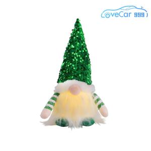 Santa Claus Plush Rudolph Doll Glowing Gnome Christmas Faceless Doll Luminous Faceless Gnome Doll for Home Xmas