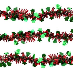 Pinky Bee Slinger Tinsel Dekorasi Natal 2meter Merah Hijau Cemara 67020200