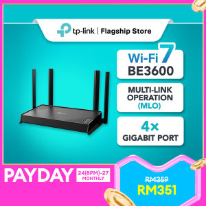 TP-Link Archer BE220 Wi-Fi 7 BE3600 Dual-Band Router Full Gigabit Port Support EasyMesh
