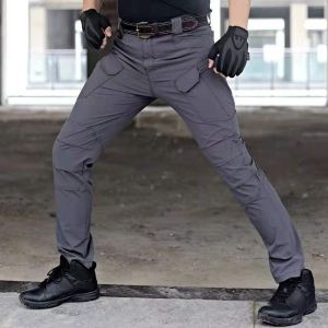 Bobby IX7 Men Tactical Pants Multi Pockets Summer Thin Outdoor Camping Hiking Waterproof Cargo Pants