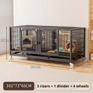 GREENPETS Cat Cage Three-Layer Breeding Cat Cages Pet Store Boarding Cages Multi-Layer Cages with Partitions Double-Layer Breeding Cages Cat Houses