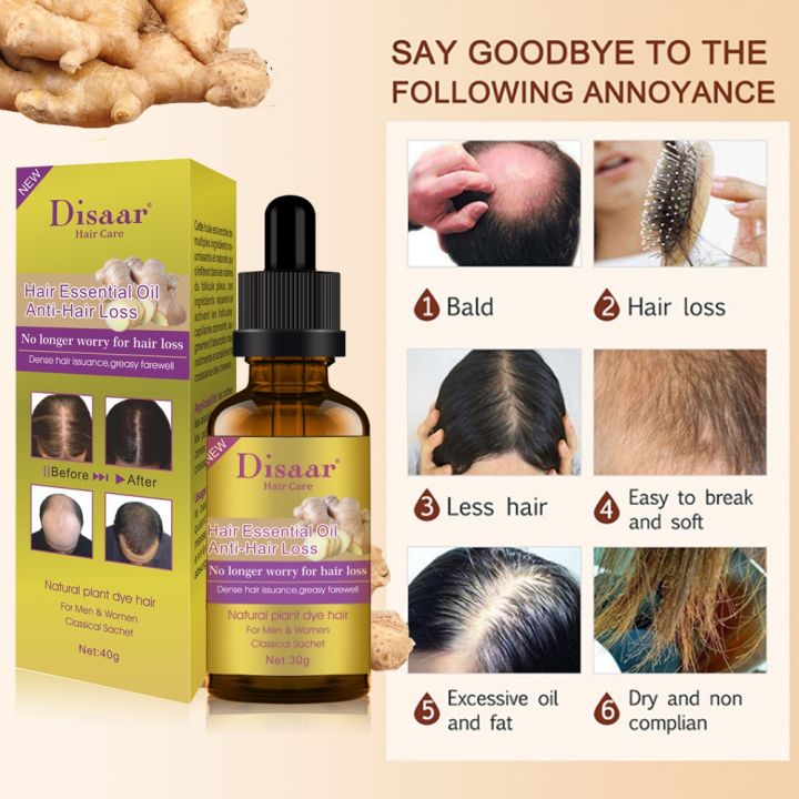Hair growth ginger oil Hair treatment spray serum hair grower care anti