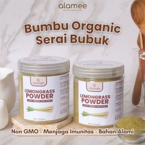 ALAMEE Sereh Bubuk Bumbu Dapur Organik Lemongrass Powder Serai Murni Asli Tanpa Campuran