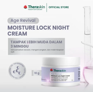 Theraskin Age Revival Moisture Lock Night Cream 10 g - Tampak Lebih Muda Dalam 3 Minggu - Krim Malam Untuk Flek Anti Aging dan Kusam