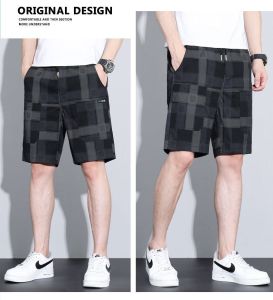 กางเกงฤดูร้อน บางและเบา กางเกงขาสั้นผู้ชาย สวมใส่นอกบ้าน ดูผอมลง ล้างทําความสะอาดได้ หลายสี ปรับได้