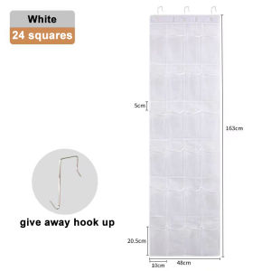 24 Pocket Large Over Hanging Shoe Rack Organizer Mesh Shoe Box Shoes Organizer Storage Wall Mounted