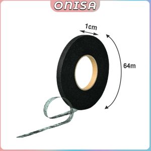 Onisa 64m/Roll Double Sided Interlining Adhesive Fabric Black White Clothes Apparel Tape