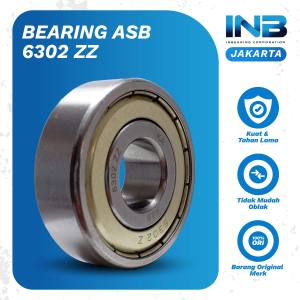 Laker Bearing 6302 ZZ ASB Bearing As Roda Gl Cb Tromol Belakang Ninja R Gardan Beat Fi INB JAKARTA Original ASB