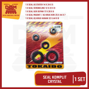 Seal Komplit Crystal (TOKAIDO) Oil Oli Sil Kit Karet Lengkap Stater Ger Depan As Krug Kanan Kiri