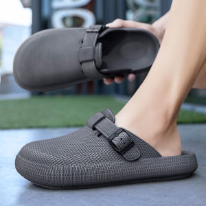 New Flat Sandals for Men and Women Outdoor Casual Half Slippers Soft-Soled Slippers