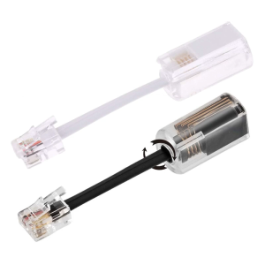 RJ9 4P4C Handsets Telephone Cord Adapter 360 degree Swiveling Cable Untangler Easy Installation for Efficient Communication