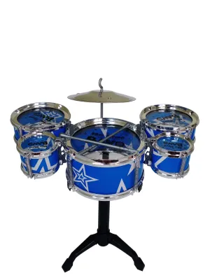 Monstermarketing Mini Jazz Drum Kit Interactive Percussion Toy for Kids Musical Development & Wisdom Growth
