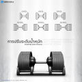 HFT ดัมเบล ออกกำลังกาย 20/32kg ดัมเบลยกน้ำหนัก ชุดดัมเบลปรับน้ำหนัก ดัมเบลปรับตรงแกน รุ่น H20 H32 - Homefittools. 