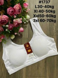 Áo lót lá nữ 3 lỗ học sinh thể thao cotton có mút đệm mõng có thể tháo rời được mã 1737 - My Loan 42