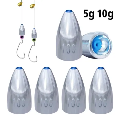 50Pcs Fishing Weight Sinkers Fishing Tackle Accessory 5g 10g Casting Sinkers Weight