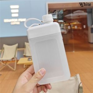MASTERYX 450ML Creative BPA Free Reusable Flat Water Bottle Plastic Juice Cup Drink Bottle