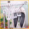 Nurm 10pcs Shoes Drying Racks Multi-purpose Hanger Space Saving Slipper Double Hooks Supermarket Shelf. 