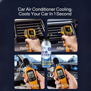 Automotive AC Refrigerant Cooling Agent/Car AC Freeze Liquid AntiClogging/Quick Cooling/Restores Cooling Efficiency/Summer Use/Auto AC Maintenance