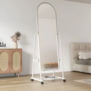 Vanity Mirror with Stand and Rack
