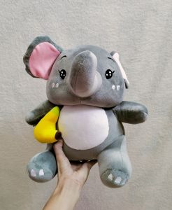 Dreamtoys96 Boneka Binatang Gajah Sit Elephant Mugie Banana Bahan Spandex