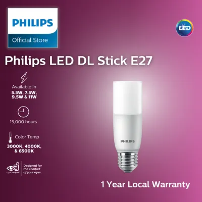 Philips Lighting LED DL Stick E27 Bulb - Energy Saving and Long-Lasting Light Bulb