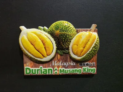 Penang Durian Lovers Musang King Fridge Magnet Penang Malaysia Souvenir