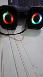 KISONLI Speaker Gaming Mini Komputer / Laptop X3 LED RGB Light With Volume Control