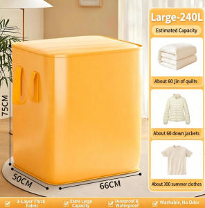 Extra‑Large Capacity Storage Bag Reinforced Handheld Moving Packing Sack Reusable Organiser for Seasonal Quilts and Clothes Household Storage