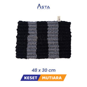 Royalton Keset Kamar Mandi Serap Air Kain Anyam Mutiara Tebal 30 x 48 Cm Anti Slip