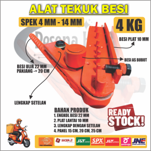 (TERBARU) ALAT TEKUK BESI Penekuk Besi Begel Cakar Ayam Spek 4 mm - 14 mm Besi Beton Ulir Nako