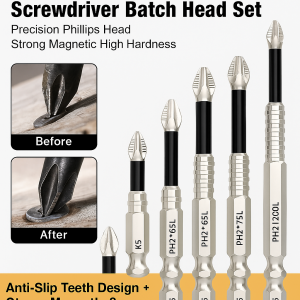 9 Piece Magnetic Drill Bit Set High Hardness Strong Magnetic And Non Slip