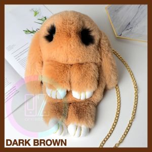 READY STOCK Ladies Cute Cartoon Bag Backpack Fluffy Bunny Shoulder Bag Children Crossbody Bag