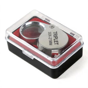 30X Folding Jewelry Magnifying Glass Pocket Size Jewelry loupe Magnifier Glasses Magnification Metal