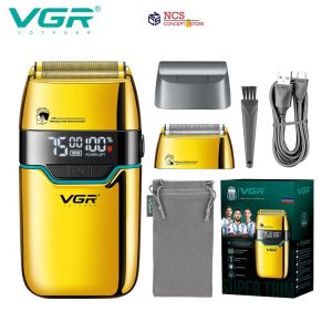 [NEW MODEL] VGR V-350 Shaver Washable Ipx6 Rechargeable Professional Mens Electric Foil Shaver