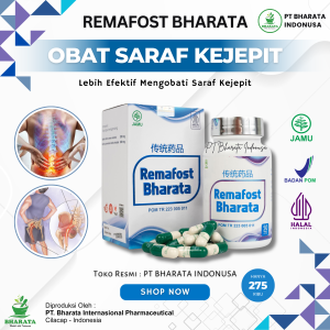 Obat Syaraf Kejepit Ampuh Original REMAFOST BHARATA Obat Urat Terjepit Obat Nyeri Sendi dan Tulang