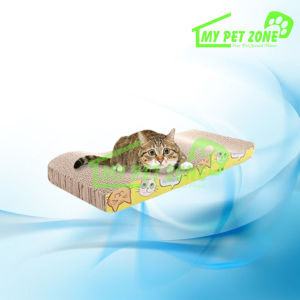 Cat Cat Wave Shape Scratch Board Cat Scratcher 45*21*4CM (Free Catnip)